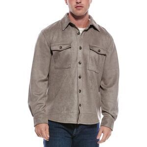 Vintage 1946 Mens  Microsuede Overshirt, Grey